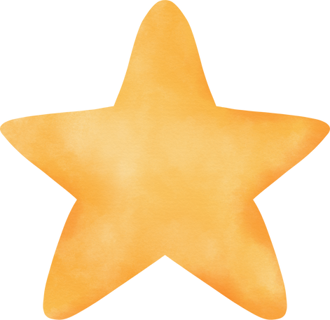 Yellow Watercolor Star